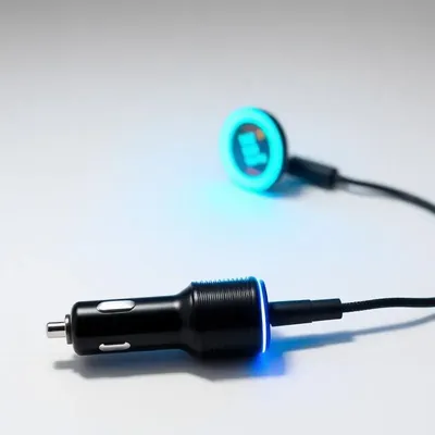 Carregador Veicular USB-C 120W com Luz Retrátil